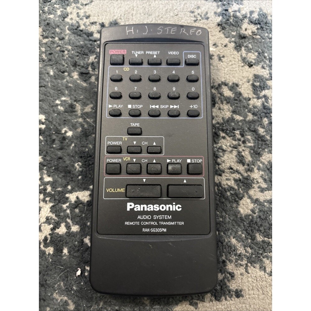 Panasonic RAKSG305PM Audio Remote Control